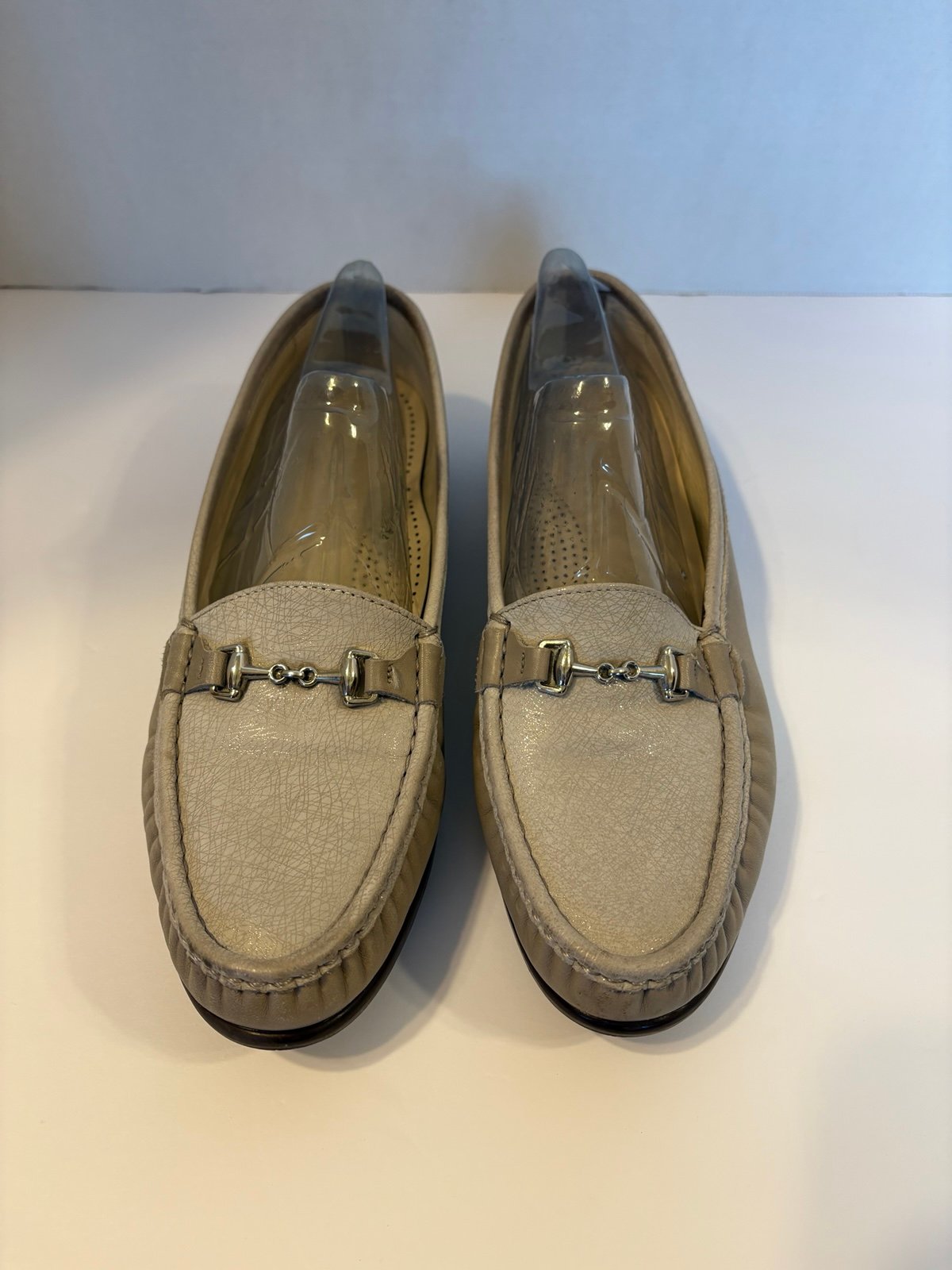 SAS Metro Tripod Comfort leather tan slip-on loafers shoes size 10 M