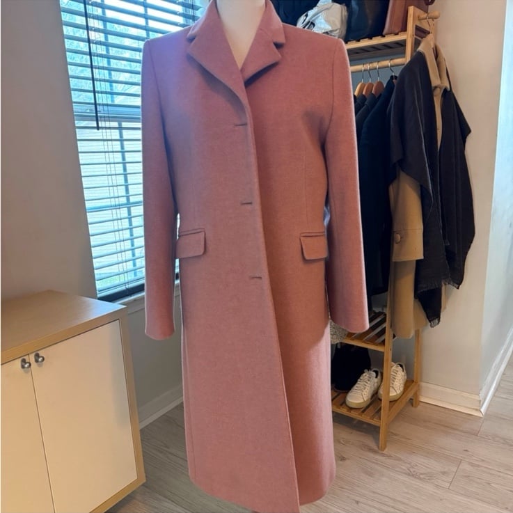 J. Crew pink coat size 12