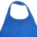 Zara Crochet Knit Blue Coral Open Back Halter Crop Top Size Small