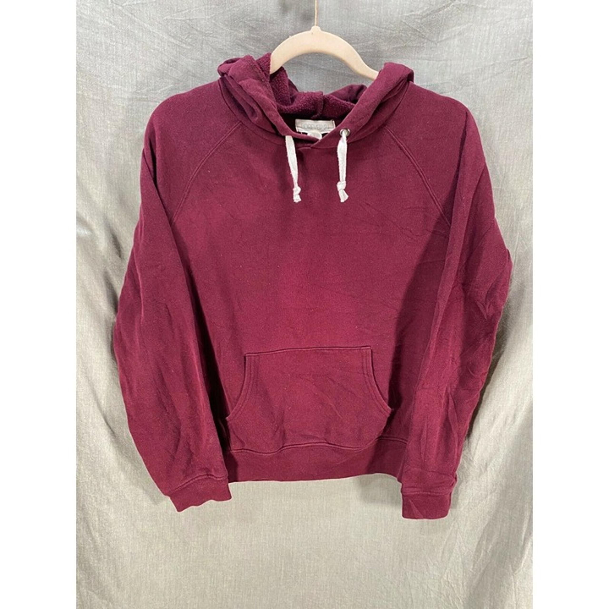 Forever 21 Sweater Womens Small Red Pullover Long Sleeve Hoodie Ladies