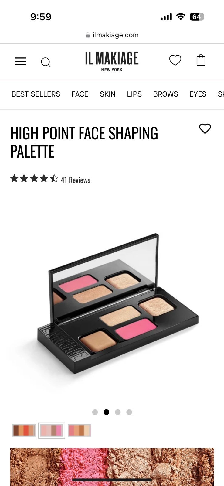 Il Makiage High point face shaping palette-Shipping is included!