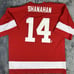 Detroit Red Wings Shanahan 14 Jersey Team Logo 7 Vintage Men’s XL Home Red