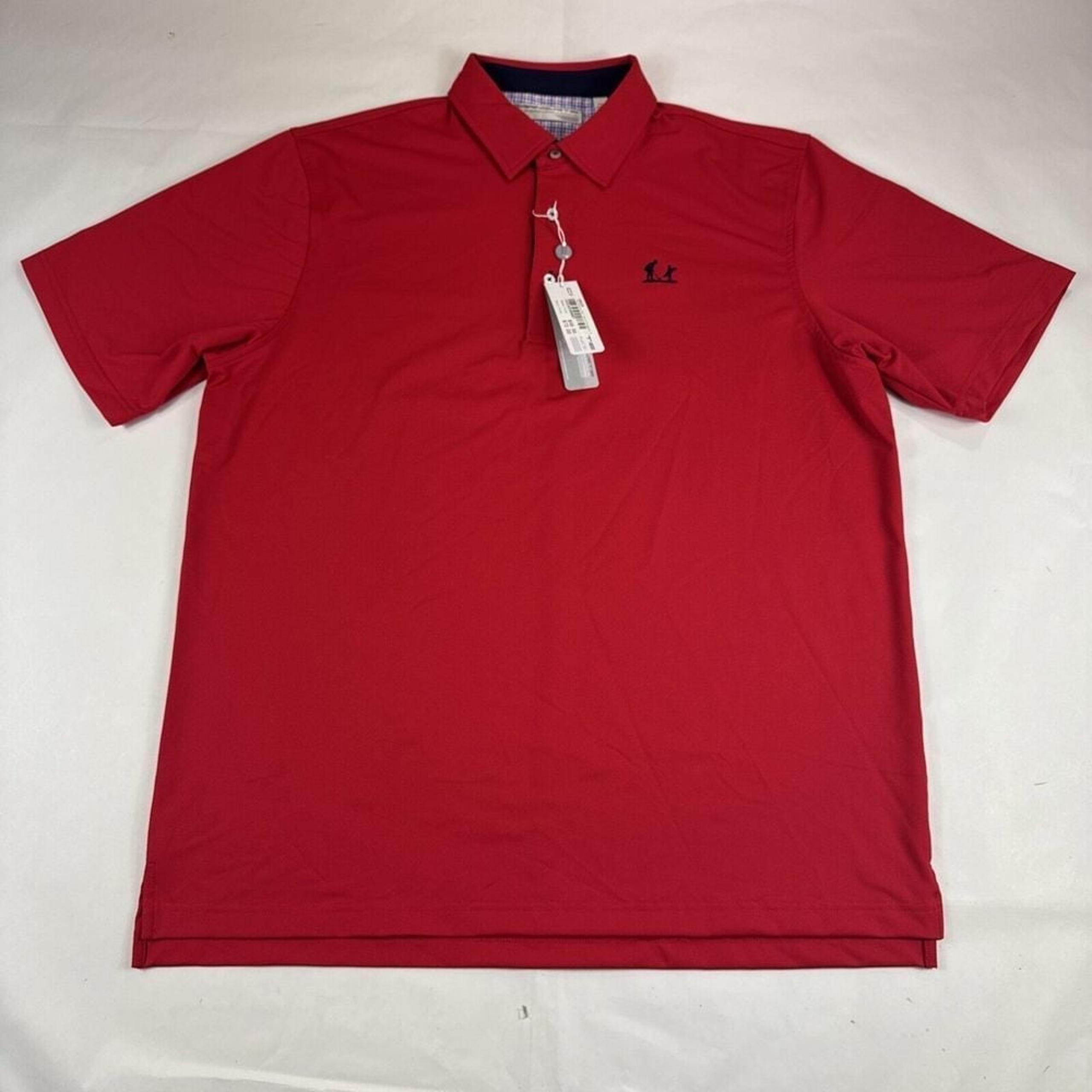 Carnoustie Performance Golf Polo Men's XXL Red Moisture Wick UV Protection NEW