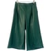 ANTHROPOLOGIE Faux Leather Culottes in Forest Green Size 4