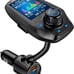 Upgraded Bluetooth FM Transmitter for Car, Wireless Radio Adapter Kit W 1.8 Col