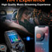 Upgraded Bluetooth FM Transmitter for Car, Wireless Radio Adapter Kit W 1.8 Col