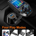 Upgraded Bluetooth FM Transmitter for Car, Wireless Radio Adapter Kit W 1.8 Col
