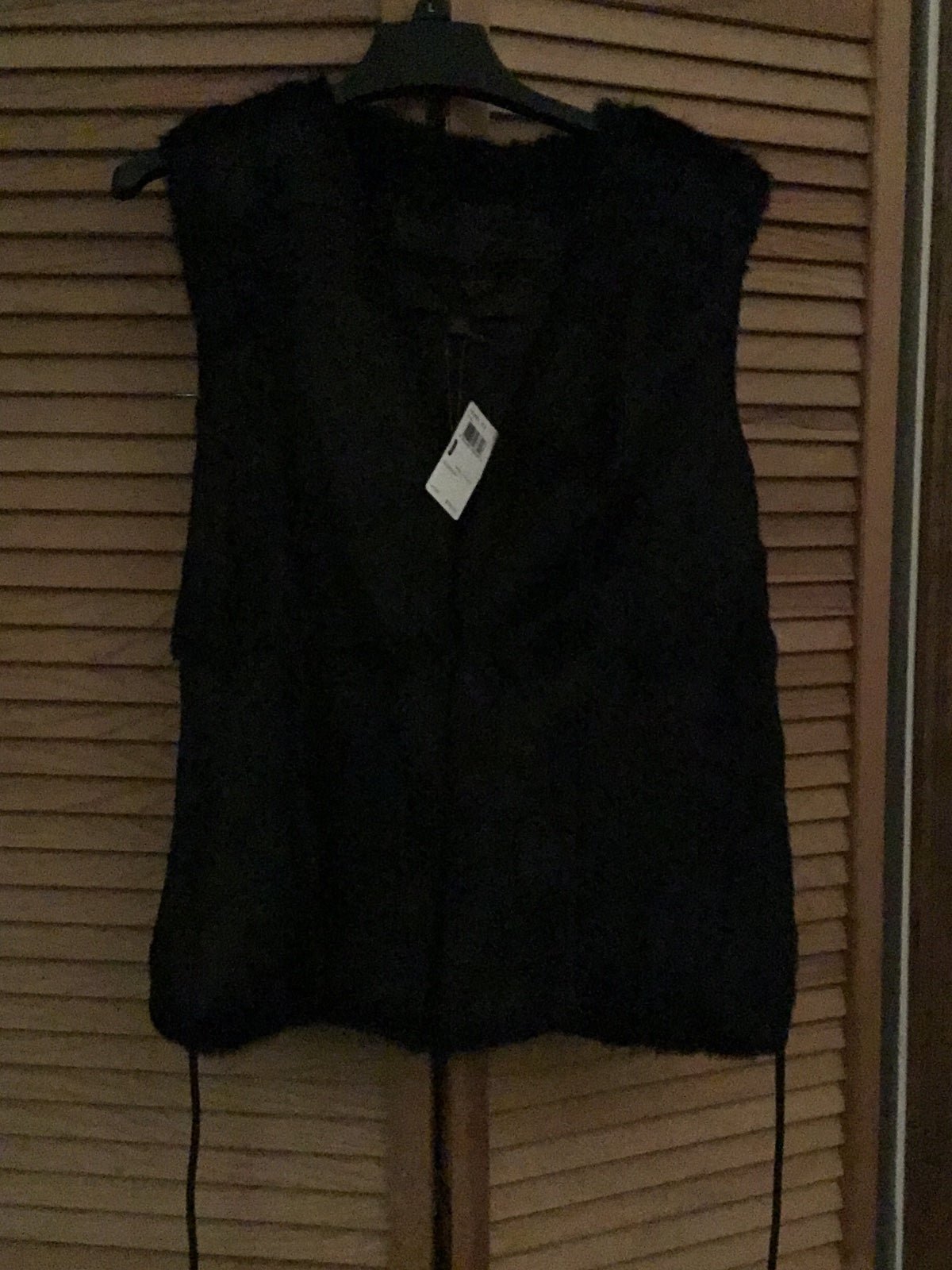 Coach rabbit fur vest