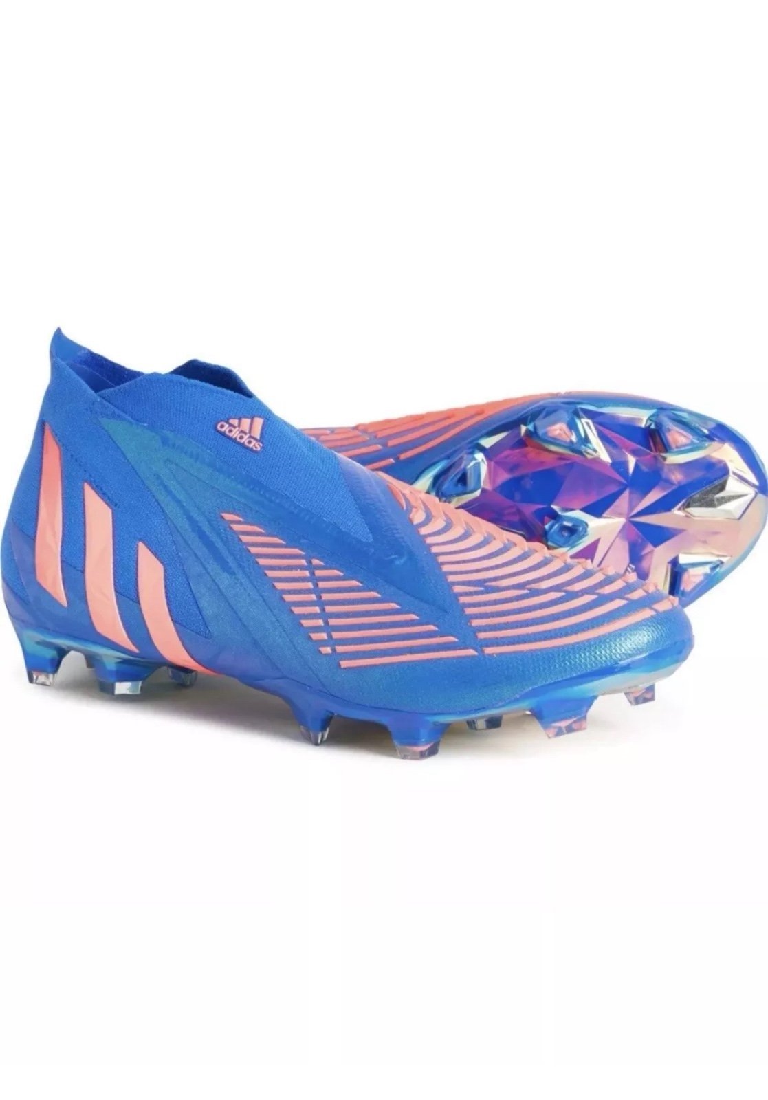 Men’s 12 Adidas Predator Edge+ FG Sapphire Edge Pack Blue Soccer GZ9002