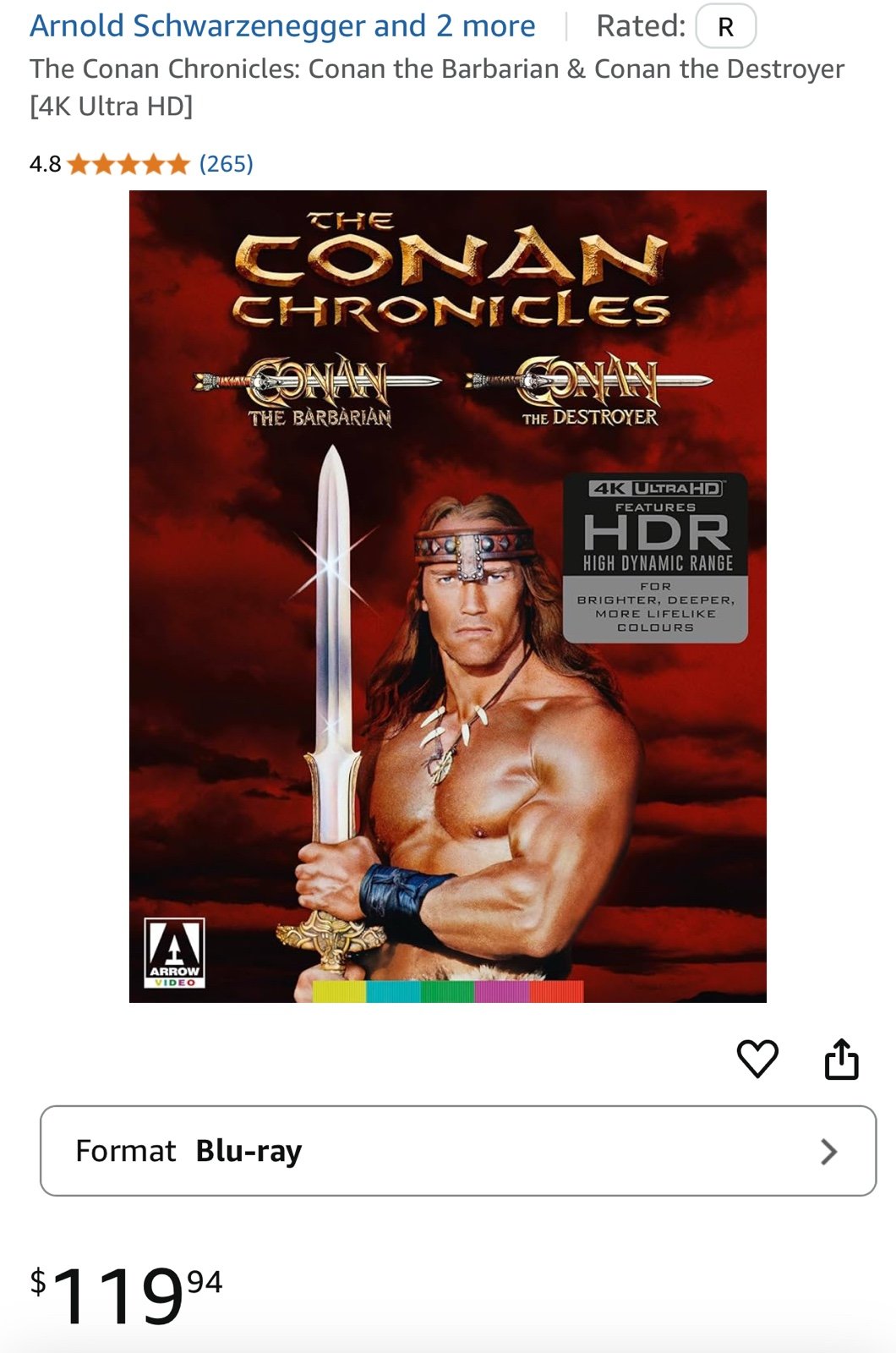 The Conan Chronicles: Conan the Barbarian & Conan the Destroyer [4K Ultra HD]