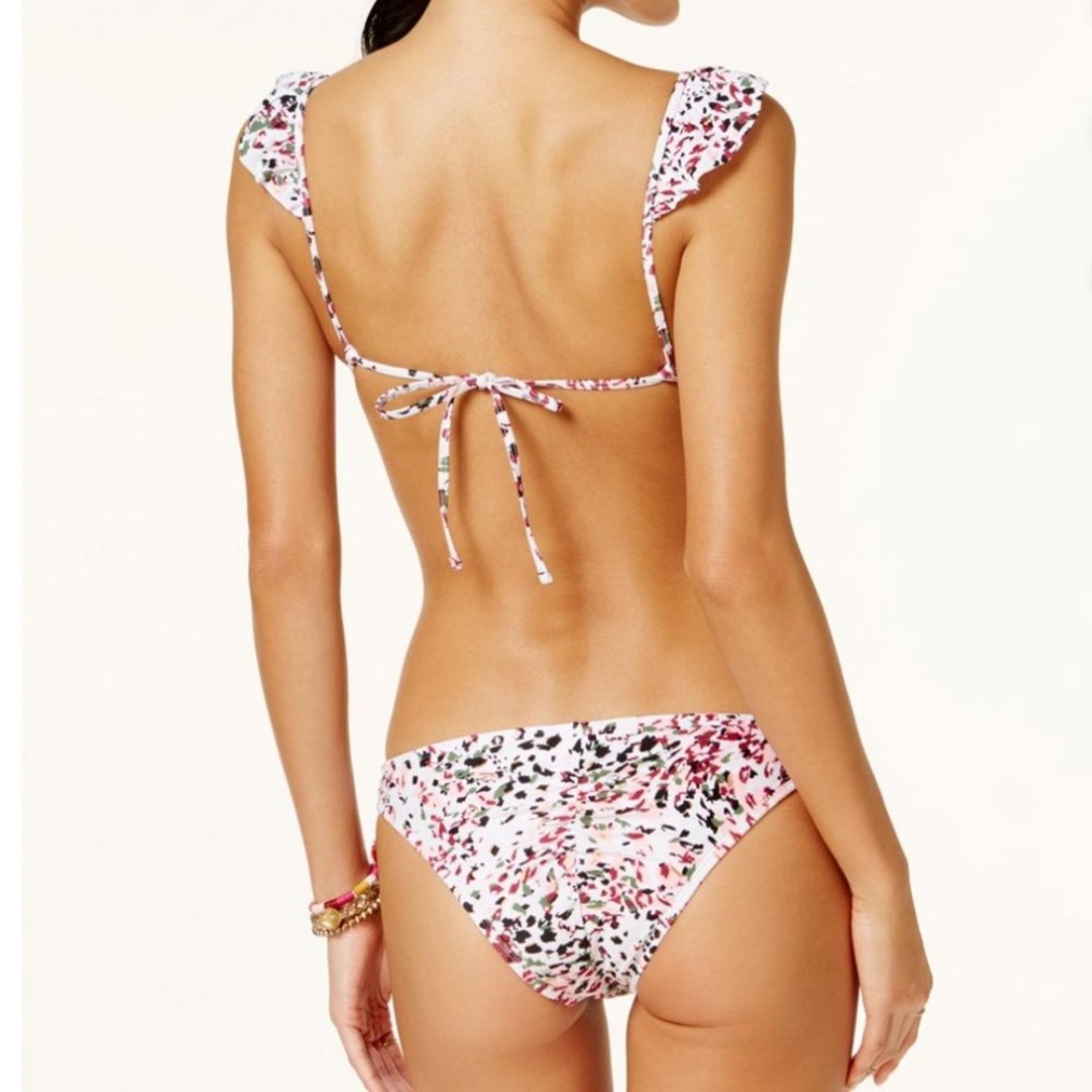 Hula honey 2pc bikini push up cheeky swimsuit size Large NWT