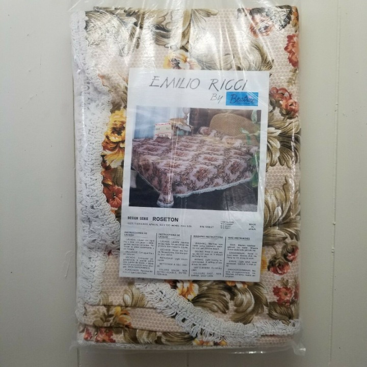 Emilio Ricci Floral Blanket ROSETON Full
