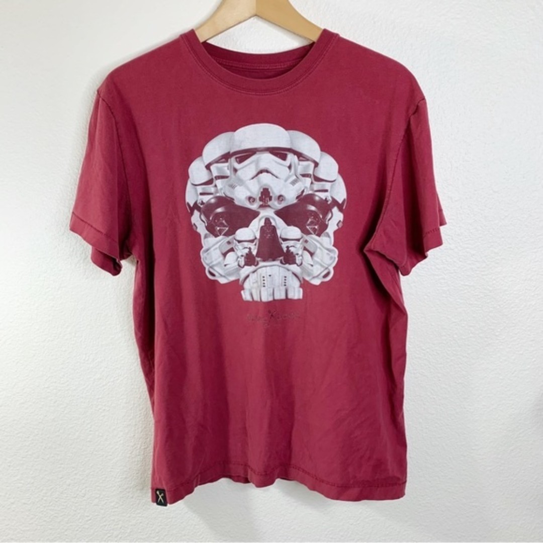 Star Wars Mark Ecko Vintage Rare Single Stitch Darth Vador & Storm Trooper Skull