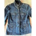 Style & Co Women's Military Inspired Denim Jacket Pockets Size Small