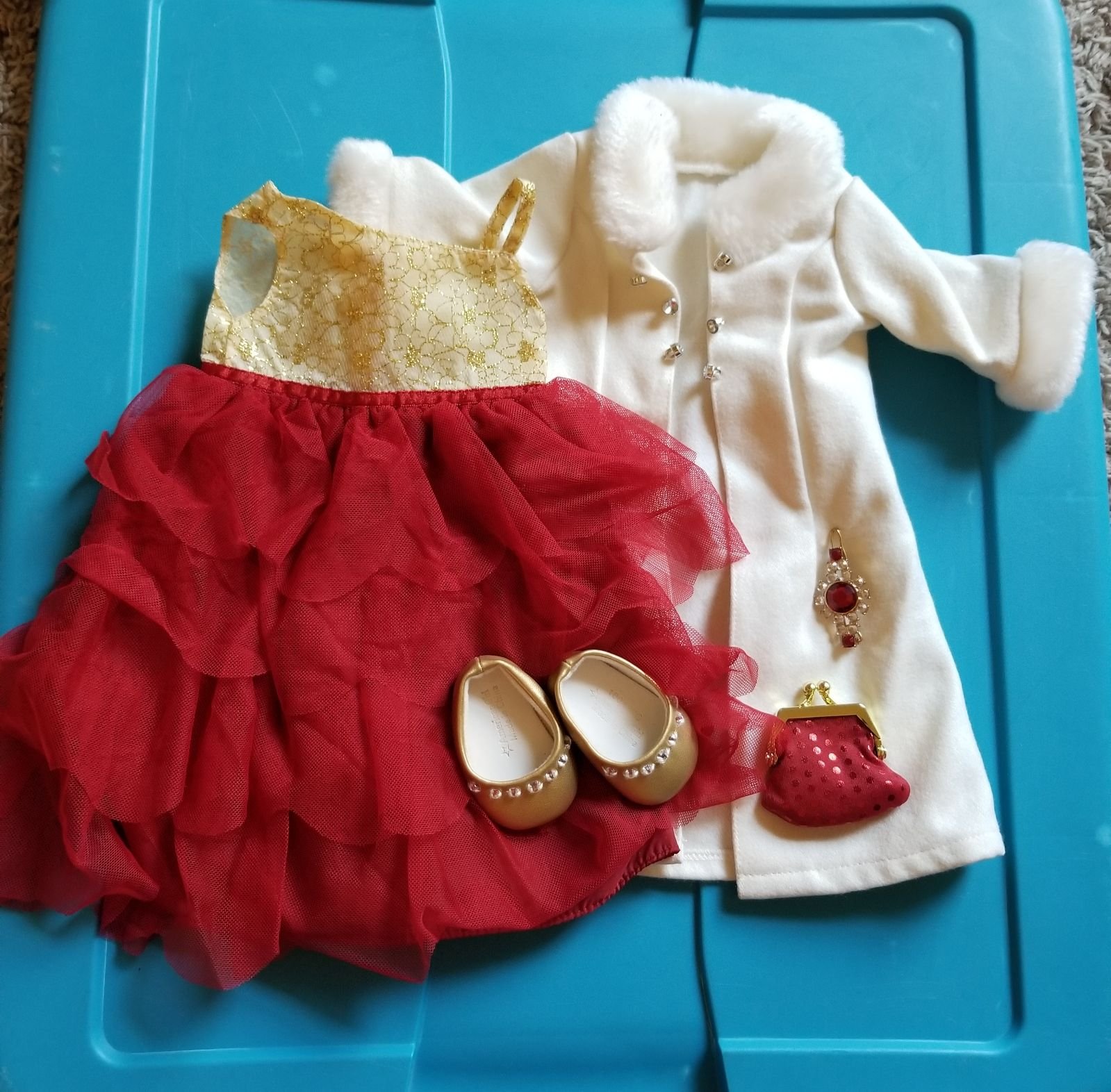 AG Ruby red holiday exclusive gown htf