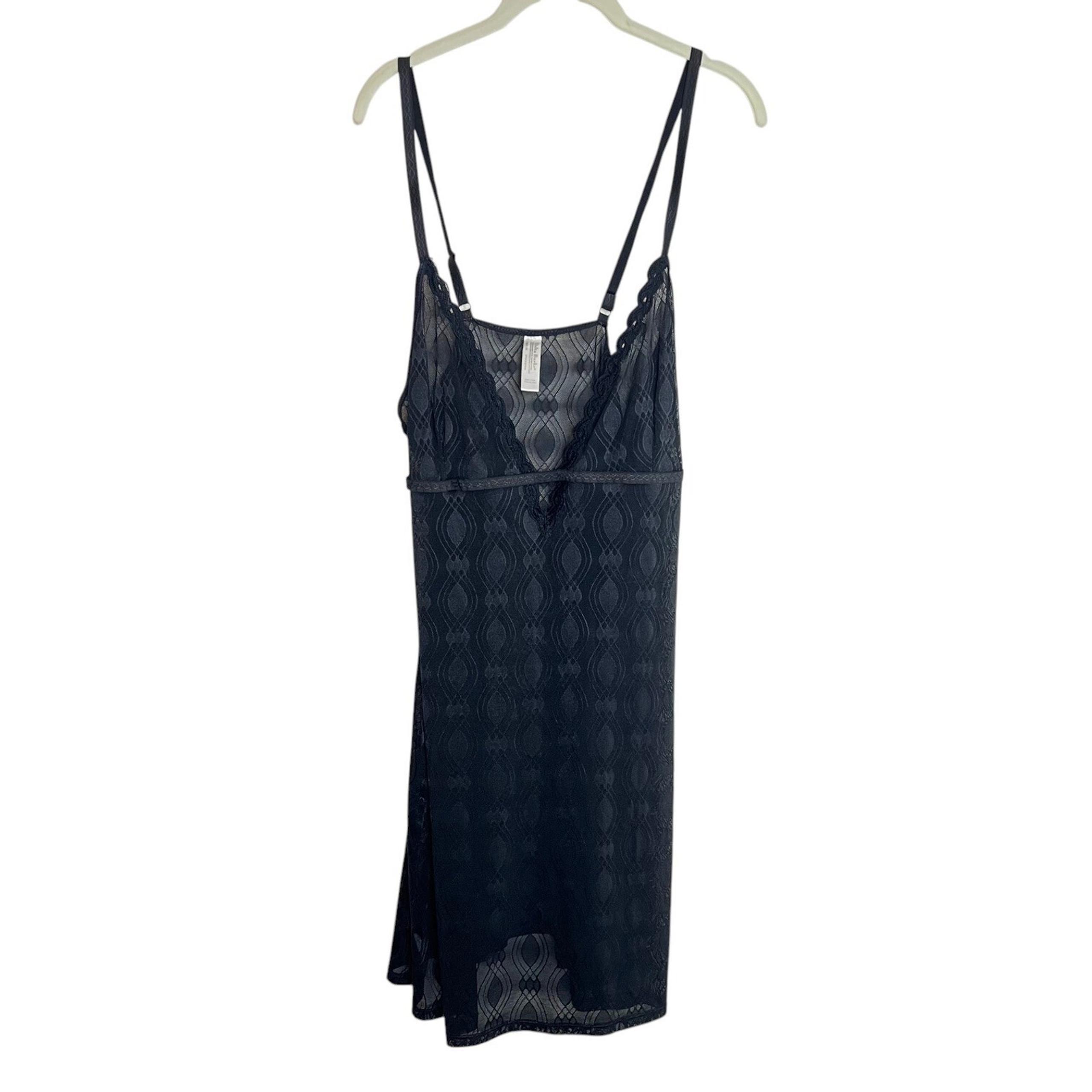 Delta Burke Womens Sexy Black Babydoll Cami Nightie Size 2X Nylon Spandex