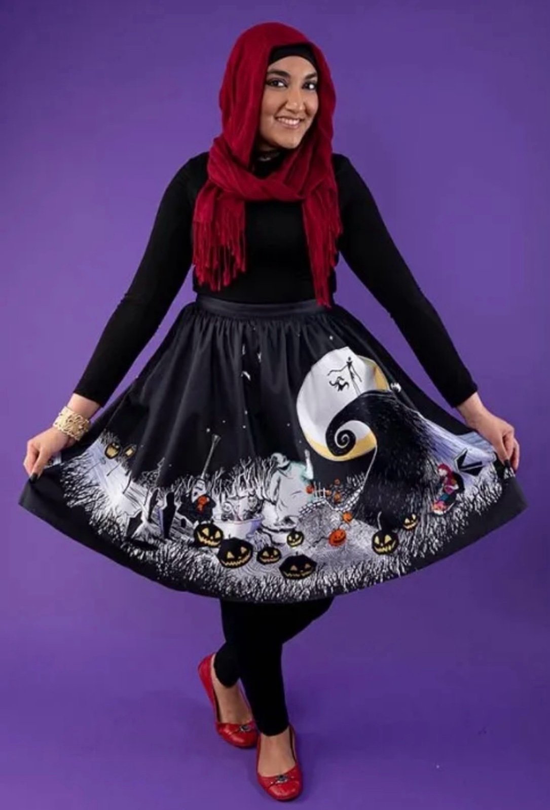 nightmare before christmas skirt