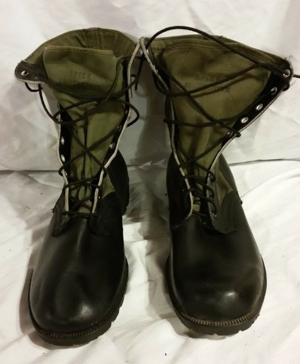 SPIKE PROTECTIVE GREEN COMBAT BOOTS 14N