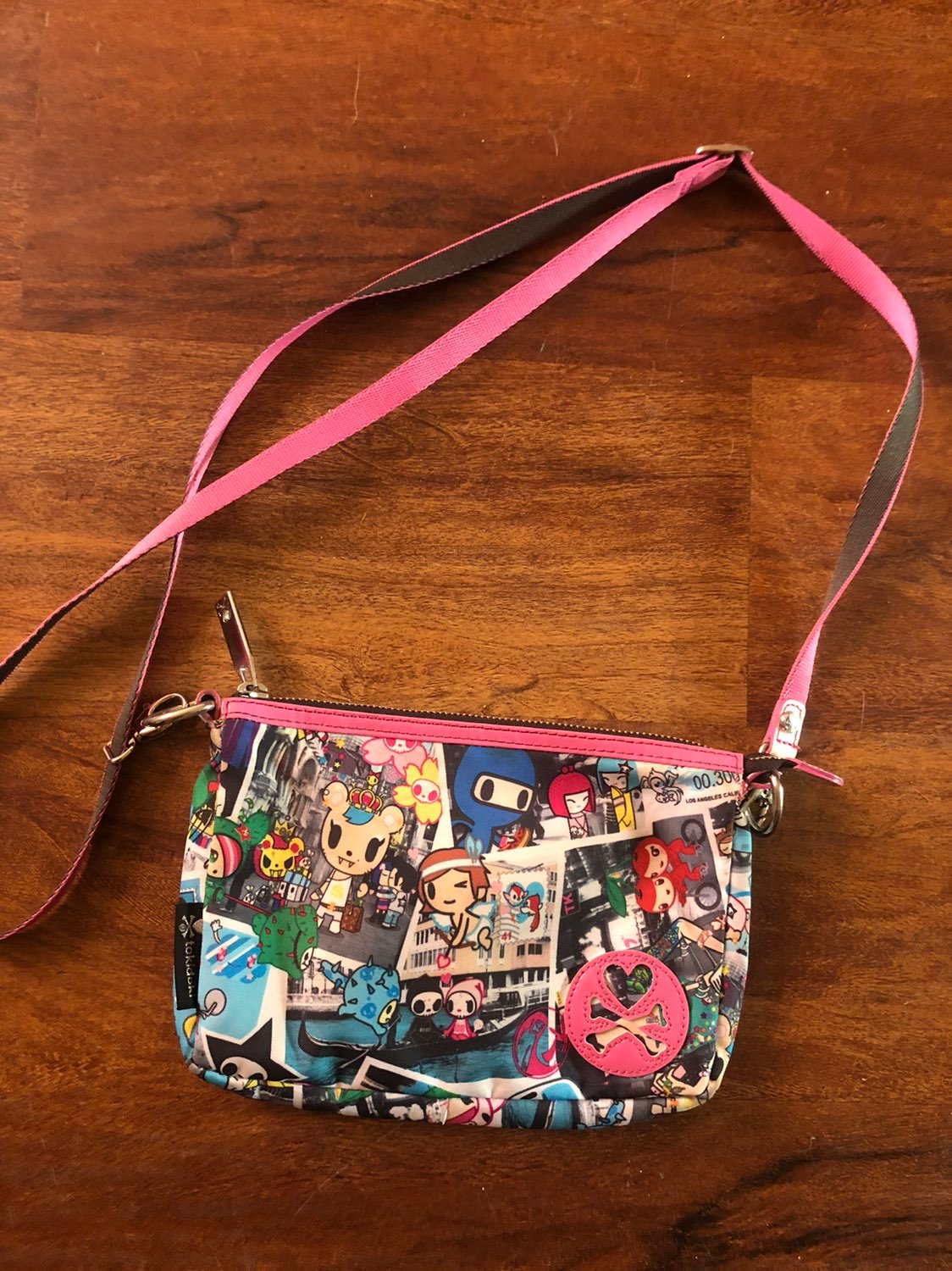 tokidoki Crossbody Bag Neon Star Owl Canvas Purse Adjustable Strap Tokidoki NWT tokidoki Crossbody Bag Neon Star Owl Canvas Purse Adjustable Strap Tokidoki NWT