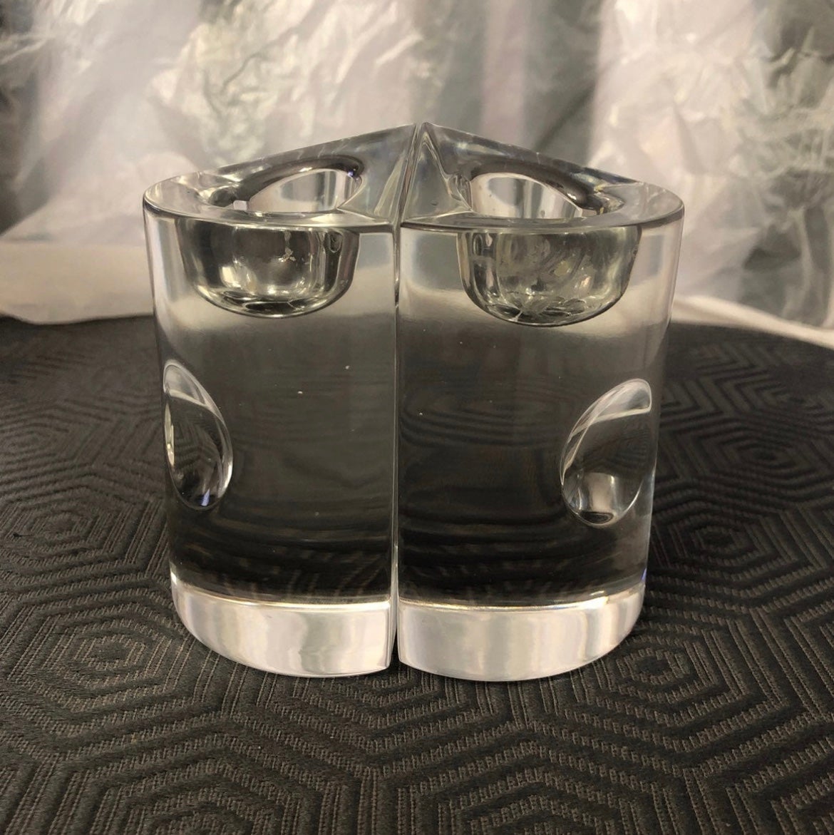 Towle Leaded Crystal Candlestick Holders