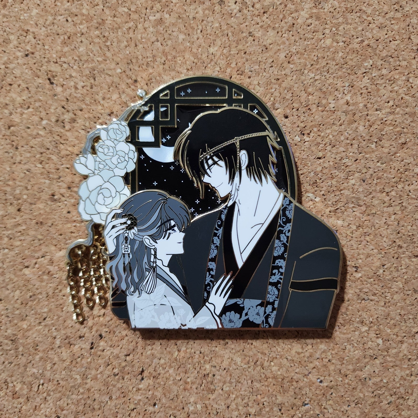 Fat_Cat_Pins Hak and Yona Wedding Pin