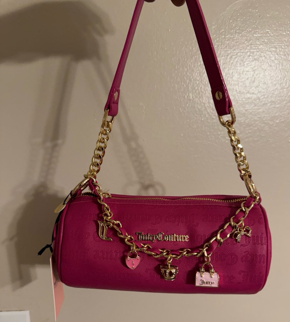 Juicy Couture Princess Charming Barrel Shoulder bag Raspberry Tart