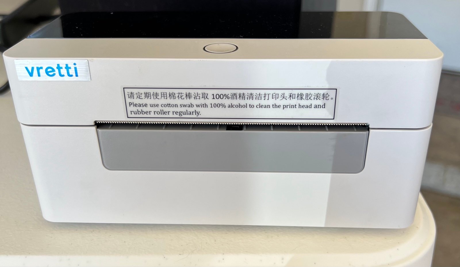 Vretti thermal printer open box