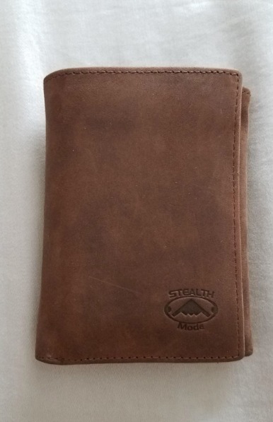 Trifold Leather Wallet for Men with RFID Blocking