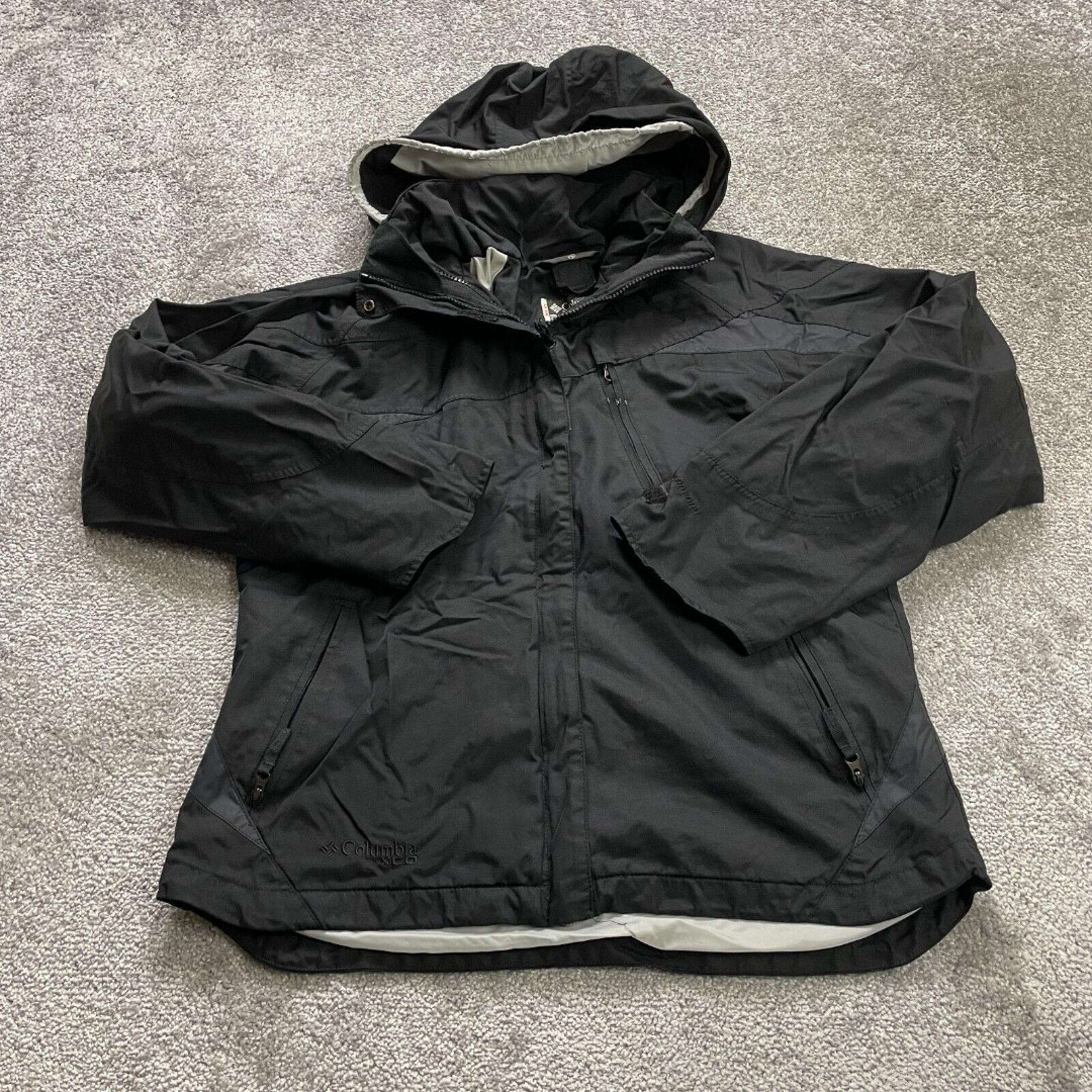 Columbia Interchange XCO Stormdry Womens Medium Black Removable Hood Full Zip