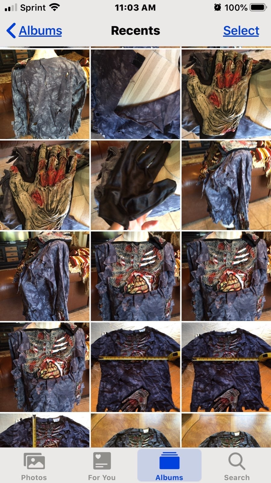 Kids' Zombie Top n Gloves!