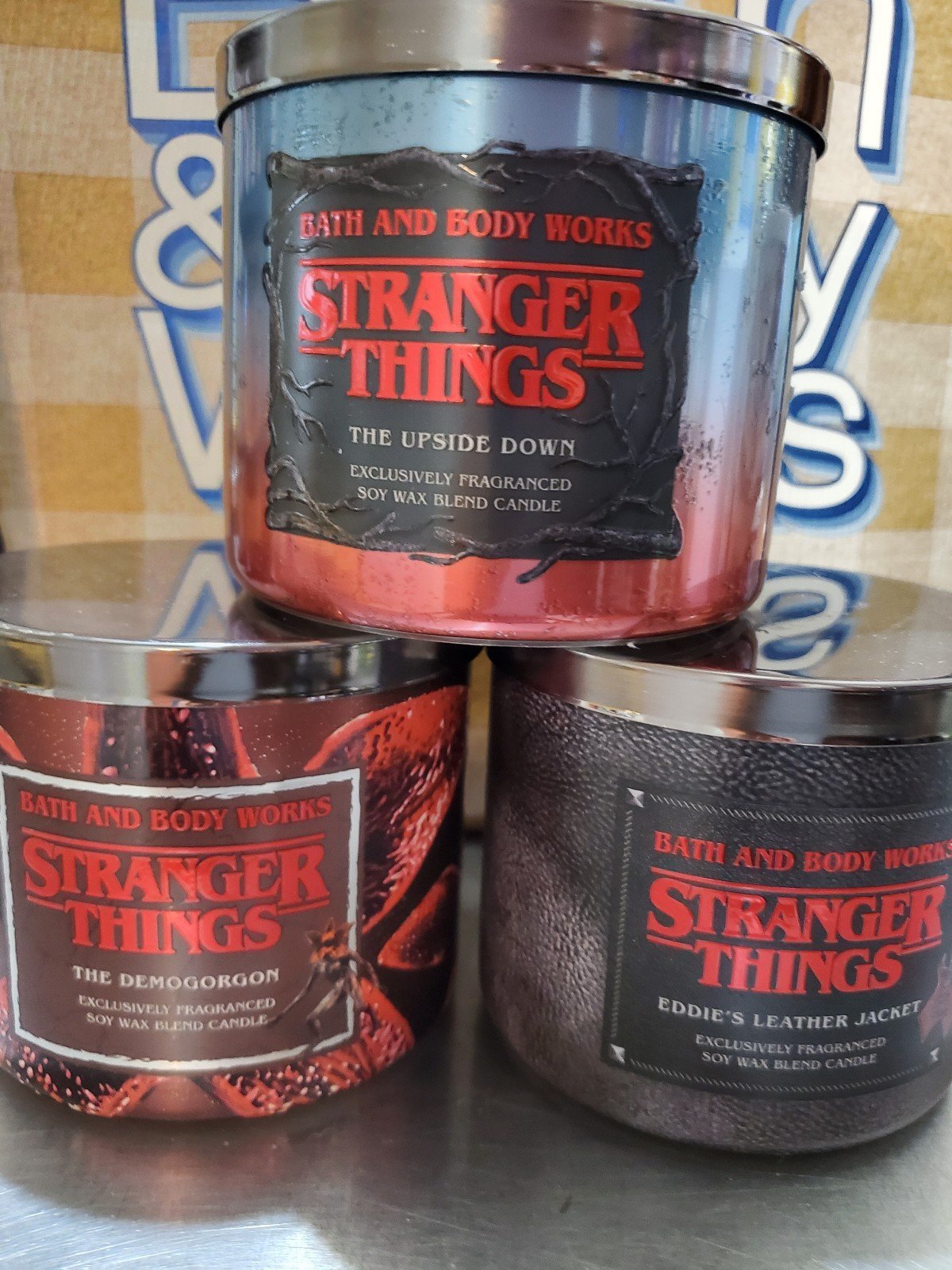 Bath and Body Works Strangerthings Candle Bundle Limited Edition Release