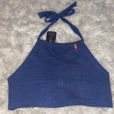 UO Urban Renewal Remade Polo Halter Tank Top