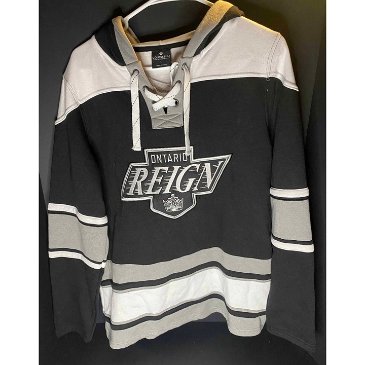 Colosseum Ontario Reign Pullover Hoodie Womens L Colorblock