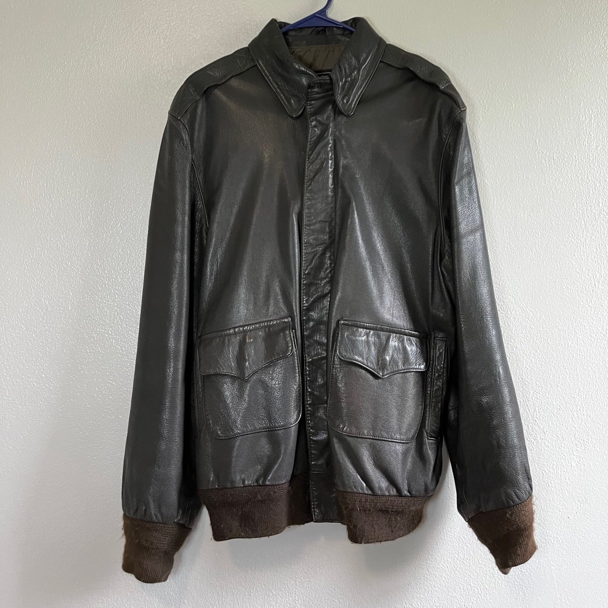 [Sporty’s Pilot Shop] Vintage Aviator Goatskin Jacket- 46L