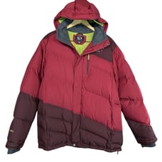 Mountain Hardwear Down Puffer Jacket Mens L Winter Coat AirShield Hooded Unisex