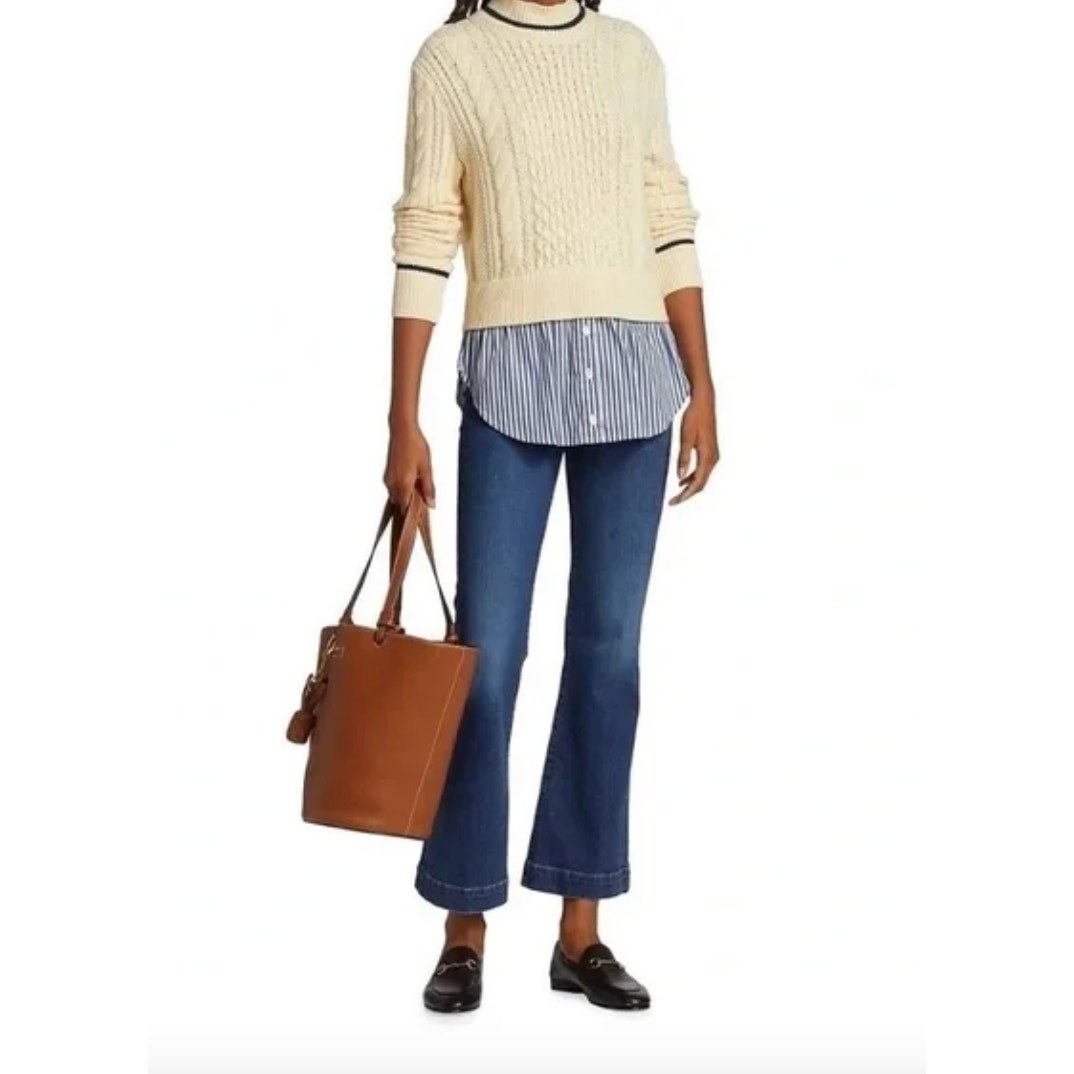 Veronica Beard Fritz mixed media sweater