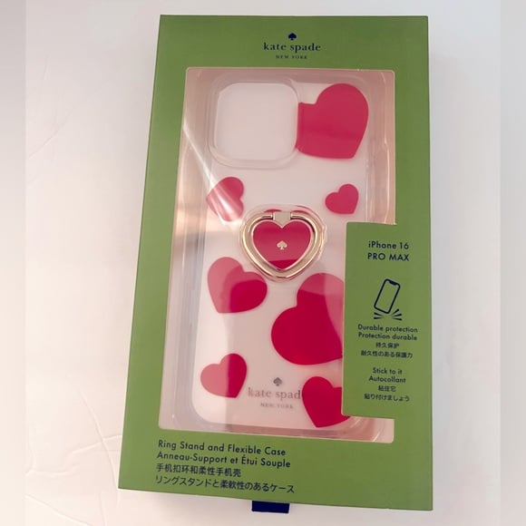 New Kate Spade Love Shack Stability Ring And Case iPhone