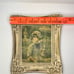 Vintage CHERRY JAFFE HULDAH IMPRESSIONIST PRINT WOMAN IN PARK WITH UMBRELLA