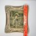 Vintage CHERRY JAFFE HULDAH IMPRESSIONIST PRINT WOMAN IN PARK WITH UMBRELLA