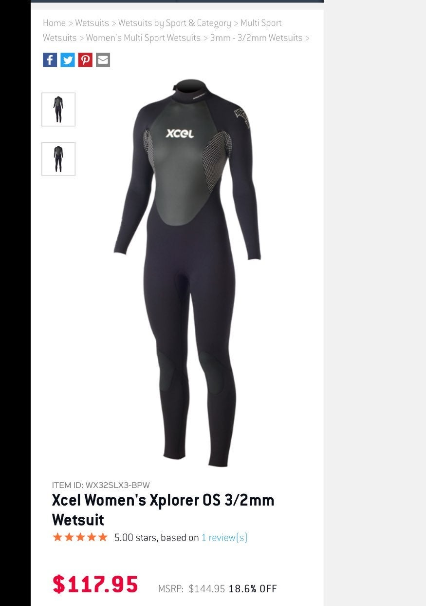 Xcel Womens Full Wet Suit