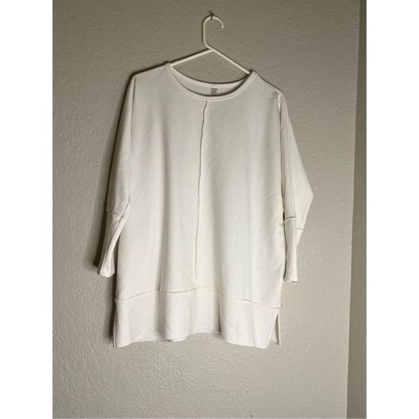 Spanx Perfect Length Dolman Sweatshirt Women's Size S Powder