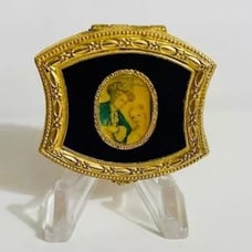 FULL 1974 Estee Lauder English Scent Box Solid Perfume Compact