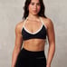 YoungLA Urban V-Neck Sports Bra - Black/Cream BNWT - Small