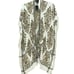 Cejon Damask Ruana Kimono Caftan Cover-Up One Size Taupe Print NWT