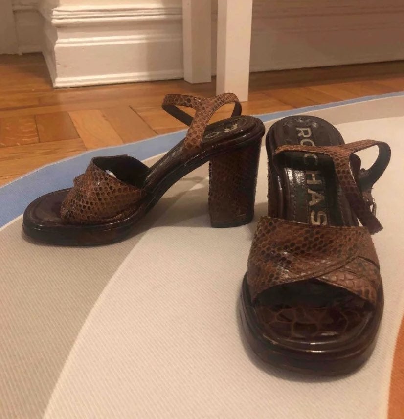 Rochas Leather Sandals