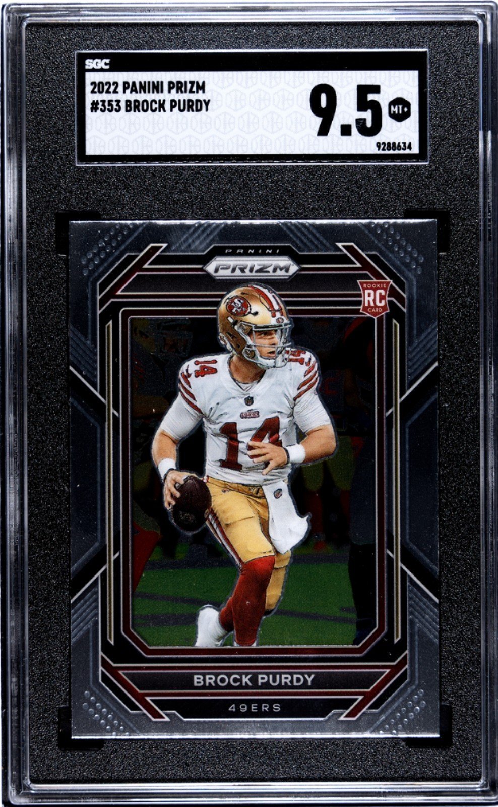 2022 brock purdy #353 Rookie prizm SGC 9.5 mint plus