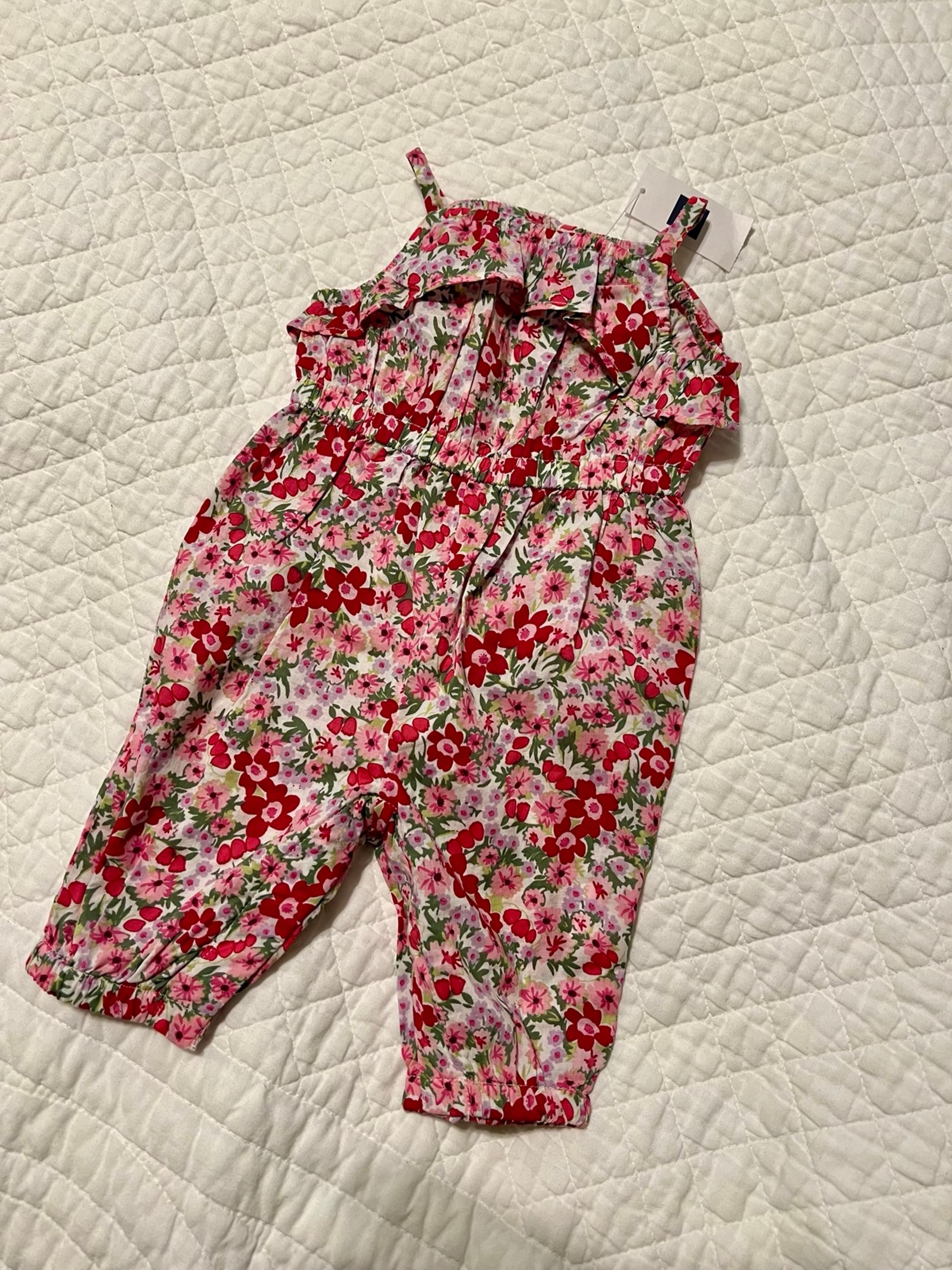 NEW Baby Gap Pink Floral Romper