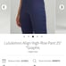 Lululemon align logo side night sea high rise leggings 0
