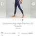 Lululemon align logo side night sea high rise leggings 0