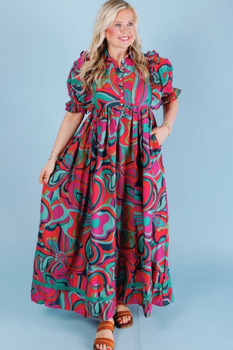 KARLIE | THE JEWEL MAXI DRESS Size Large